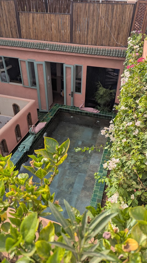 Riad Nalan - Piscine rooftop et patio en tadelakt